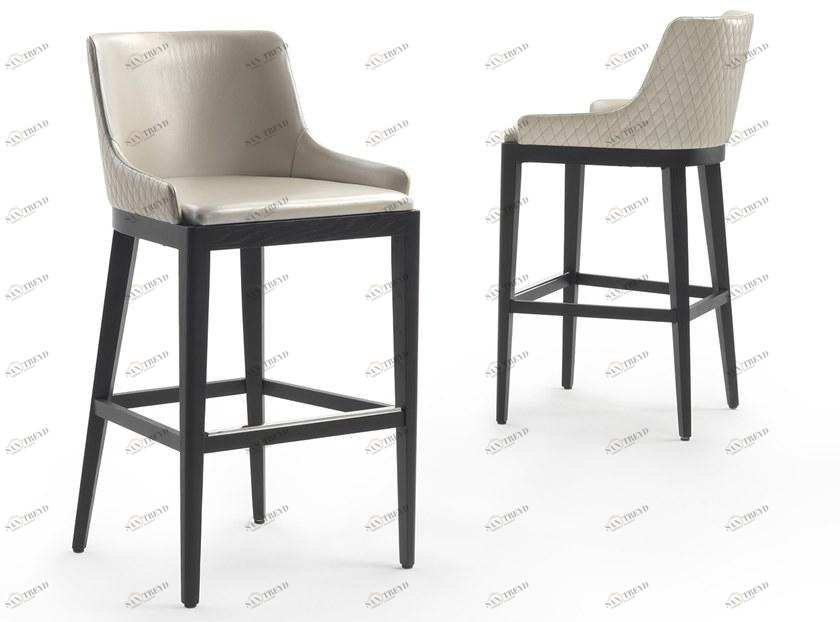 Marelli Кожаный барный стул со спинкой Nicole sun-id-1418792