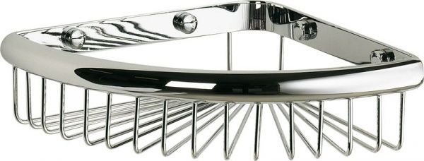 H220/CR Sanibano, решётка угловая 1-уровневая, длина 16 см, цвет хром 