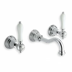 CRICL242 Смеситель для раковины настенный REGULAR внешние части для CRICS233 (боковые регуляторы) - CRICS234 (правая сторона) со сливом Up & Down 1 "1/4 Cristina Rubinetterie