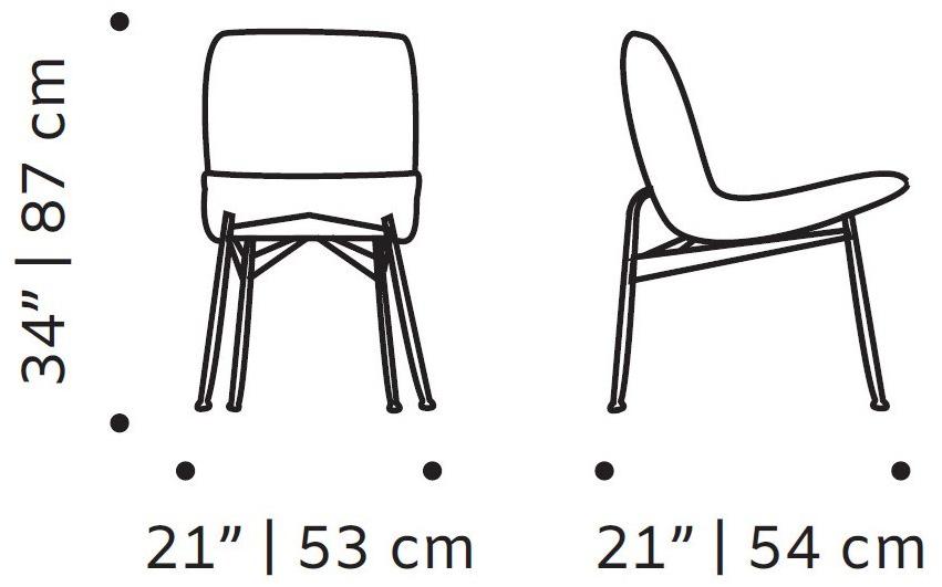 Mambo Unlimited Ideas Стул из мягкой ткани Chiado sun-id-1453595 - Вид №2