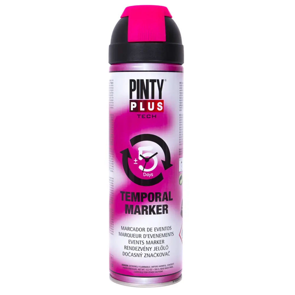 Краска аэрозольная Pinty Plus временный маркер цвет фуксия 520 мл 84004157 STLM-2086788 Santreyd 