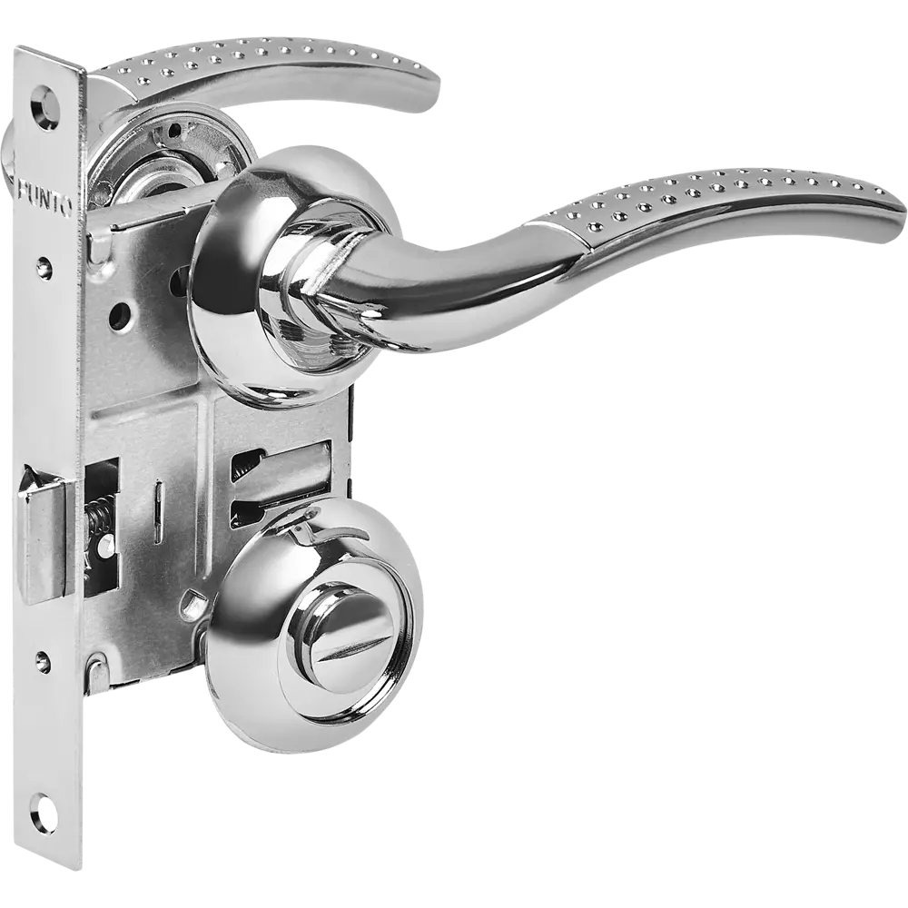 Дверные ручки PUNTO Logica с запорным механизмом, хром 85202263 STLM-0903319