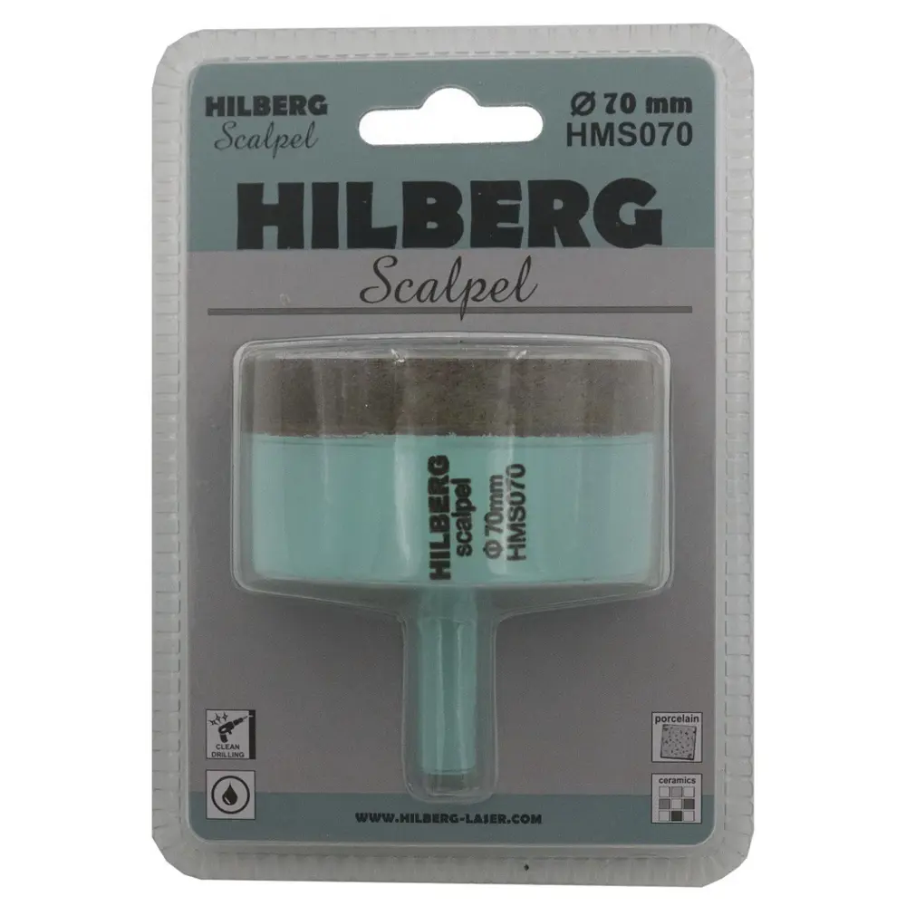 Коронка по керамограниту алмазная Hilberg HMS070 70 мм, 5 шт. 89422601 STLM-2104308  - Вид №3