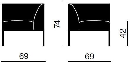 Quadrifoglio Приставное кресло для залов ожидания Astro sun-id-1382887 - Вид №5