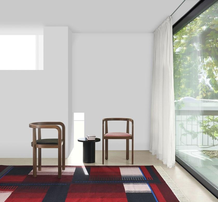 e15 Прямоугольный шерстяной коврик с геометрическими мотивами  Rh02  - Вид №5