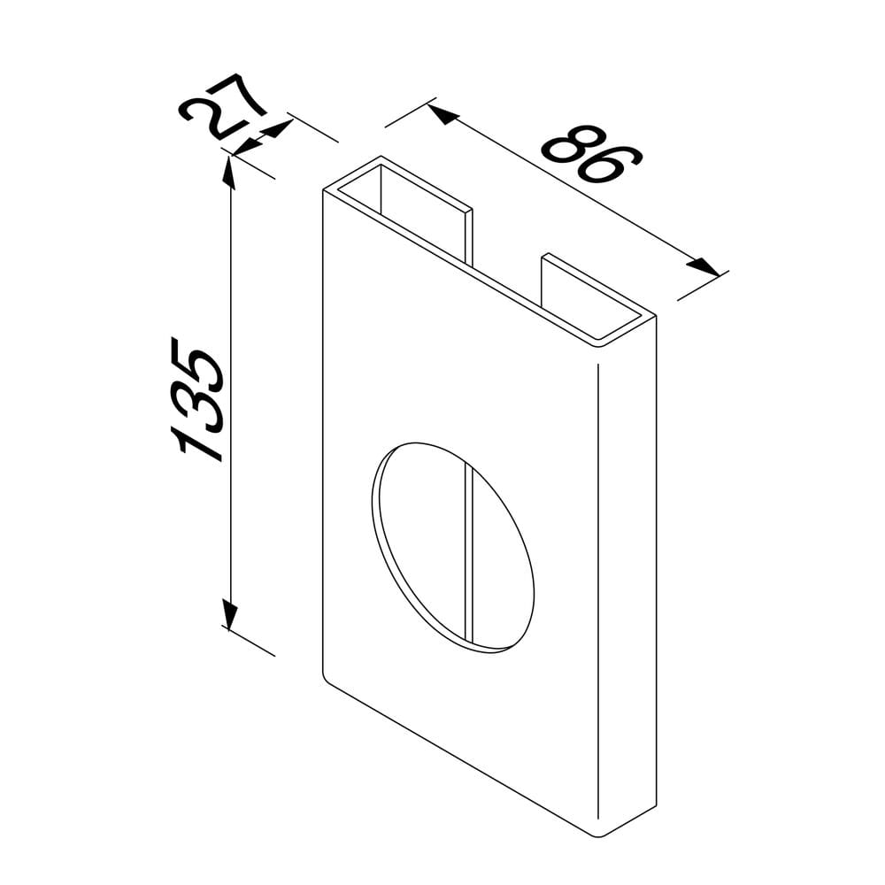 Диспенсер для туалетных мешков из металла Geesa Nemox ARCH-00063649 - Вид №3