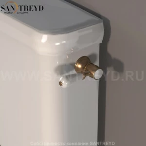 756993 Механизм смыва с рычагом для бочка (моноблок) установка ручки только с права. Retro