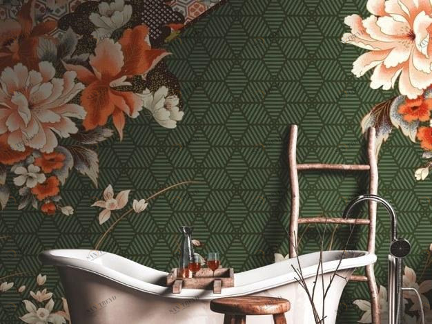 Inkiostro Bianco Панорамные обои с цветочными мотивами Wall in love again 2018 Inknfar14