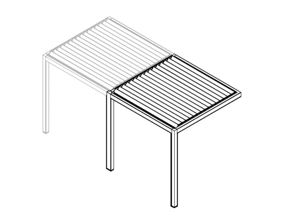 Пергола из алюминия с поворотными пластинами Mv Line Биоклиматика ARCH-00040797 - Вид №3