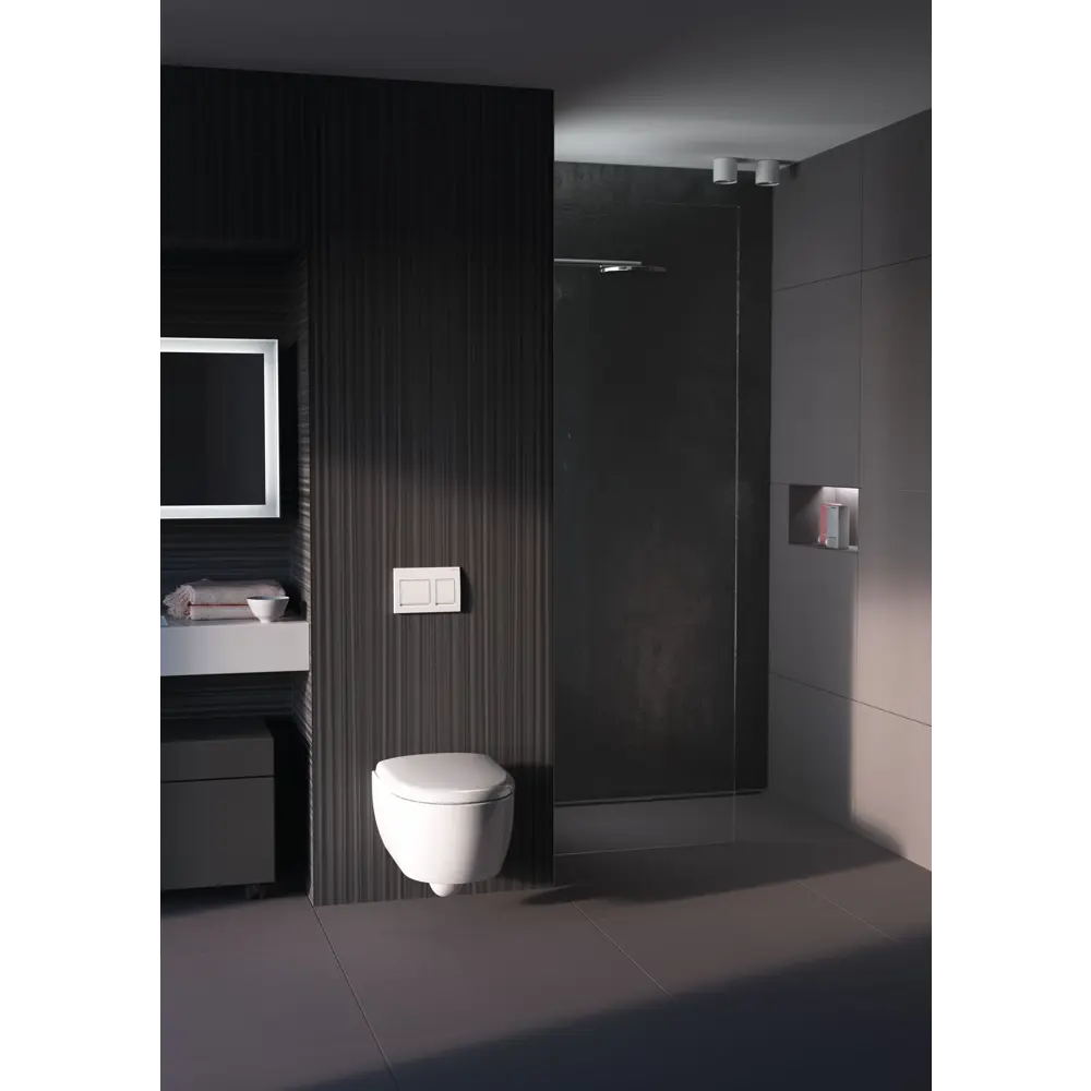 Панель смыва Geberit Alpha 35 - белая пластиковая панель для инсталляции 87483957 STLM-0074099 - Вид №4