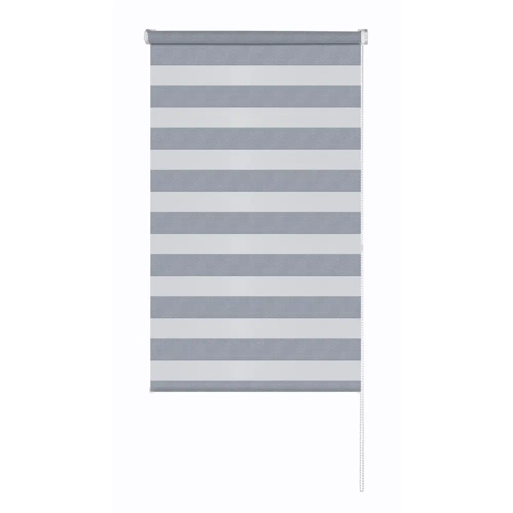 Рулонная штора день-ночь MIAMOZA Сиберия 180x175 см серая 89411421 STLM-1572939