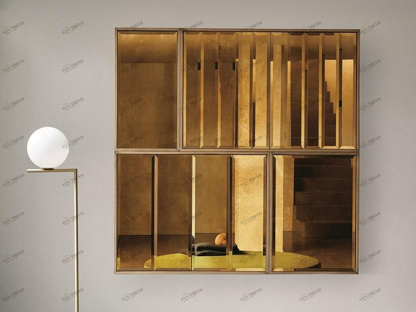 Meridiani Стенка из дерева с зеркальной дверцей Edition shine sun-id-1370690