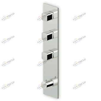 ZIN661 - R97822 Встроенный термостатический смеситель для душа 1/2 "с 3-мя запорными кранами. Zucchetti Jingle 