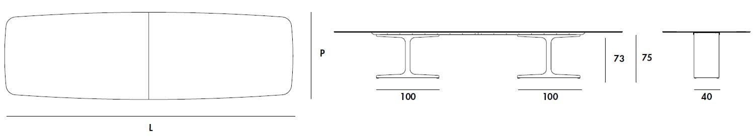 Керамический стол Sovet Italia ARCH-00067549 - Вид №4