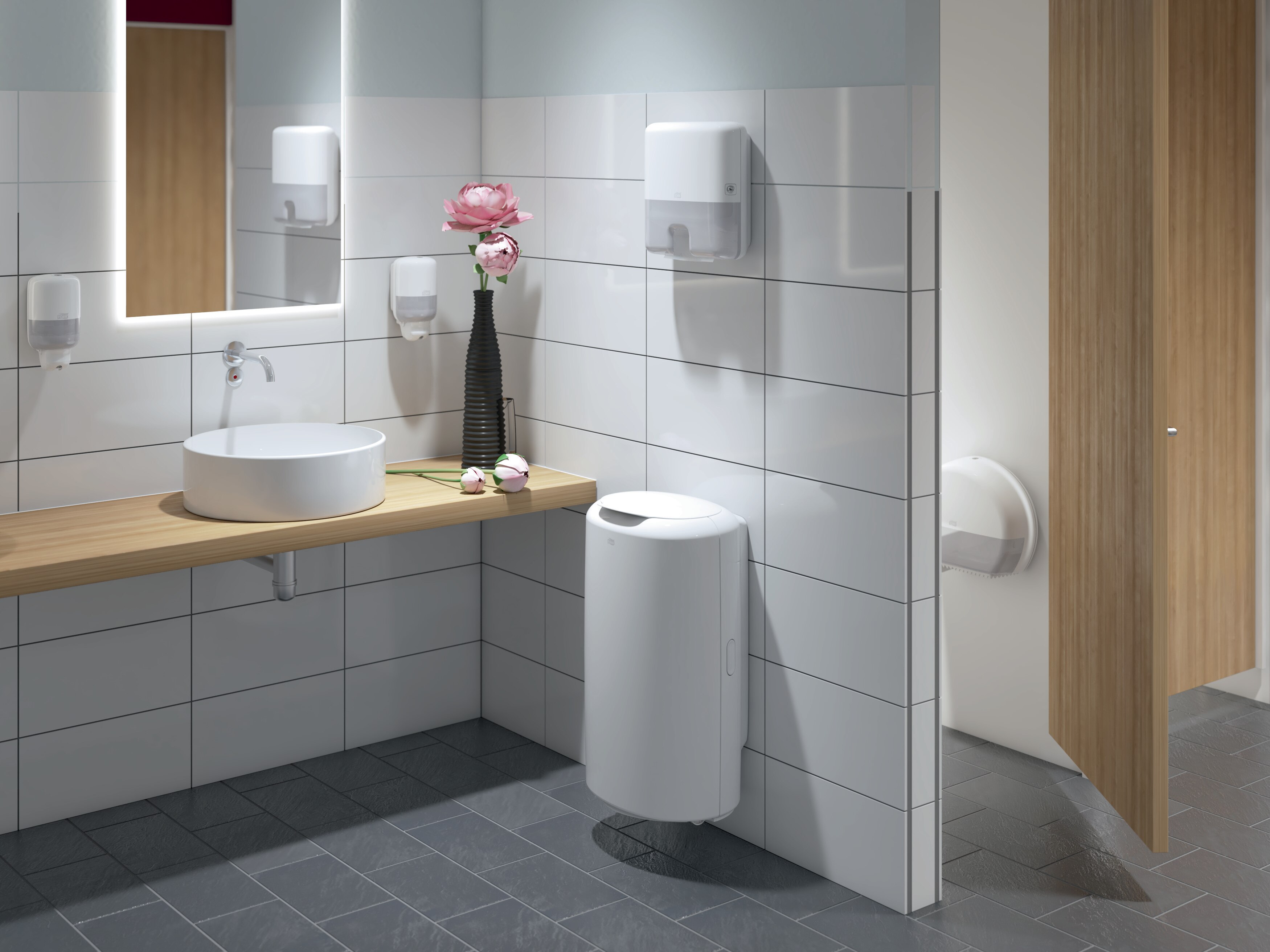 55500039 Диспенсер для туалетной бумаги Mini Jumbo Tork  - Вид №4