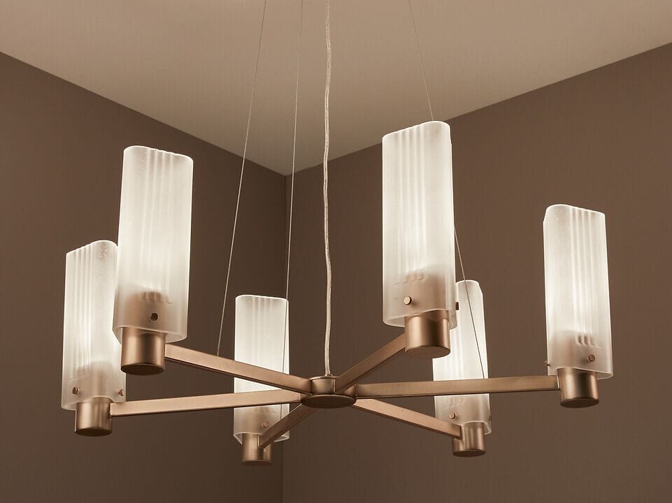 Пескоструйная стеклянная светодиодная подвесная лампа AMPM Строцци ARCH-00110963 - Вид №6