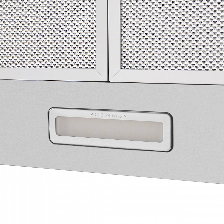 CORK 60 Inox Вытяжка cork 60 "нержавейка"/ тип:купольная, кнопочное управление, 620м3, площадь кухни до 20м2, 3 скорости, светодиодное освещение, в опции: угольный фильтр cf103t, нержавеющая сталь Maunfeld Santreyd  - Вид №7