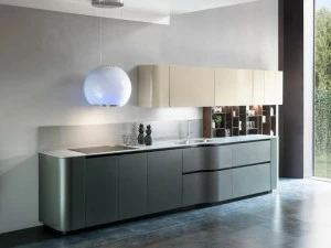 Floritelli Cucine Линейная кухня из dekton® Andromeda curvy