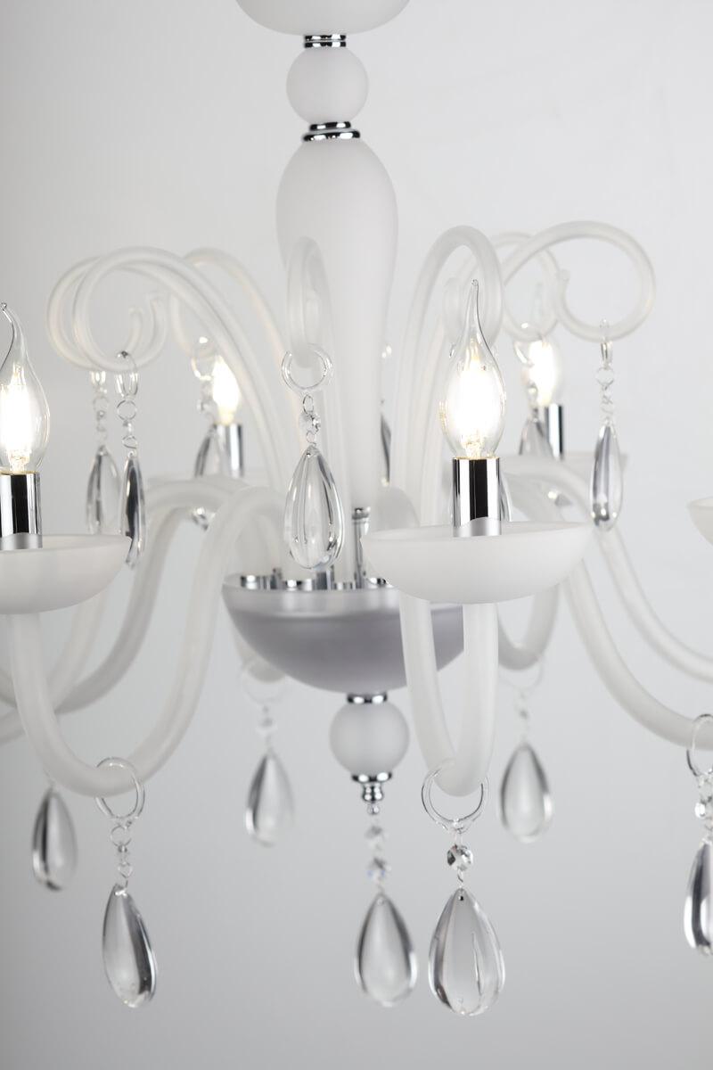 Подвесная люстра Rivoli Sposa 1003-208 RIVOLI ДИЗАЙНЕРСКИЕ, SPOSA 336789 Белый;хром  - Вид №2