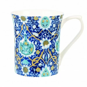 Кружка из костяного фарфора 220 мл синяя "Сиан" CHURCHILL ЦВЕТЫ 00-3952081 Синий
