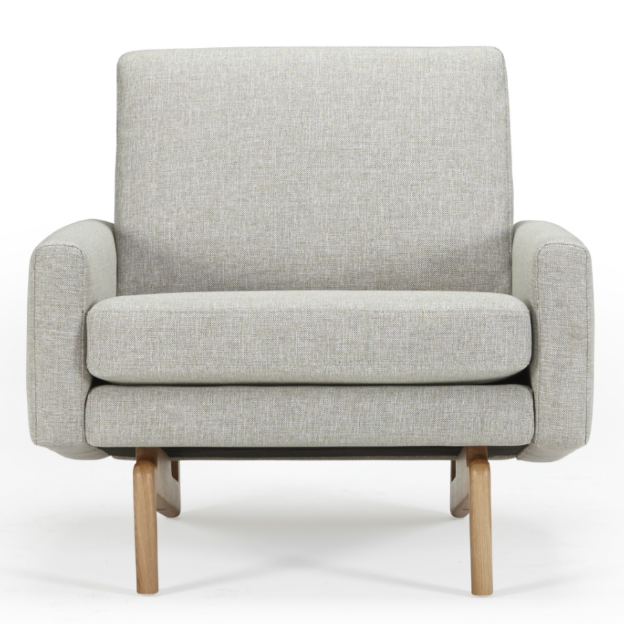 Кресло Egsmark, лакированный дуб, темно-песочное Kragelund 20001202244 - Вид №1