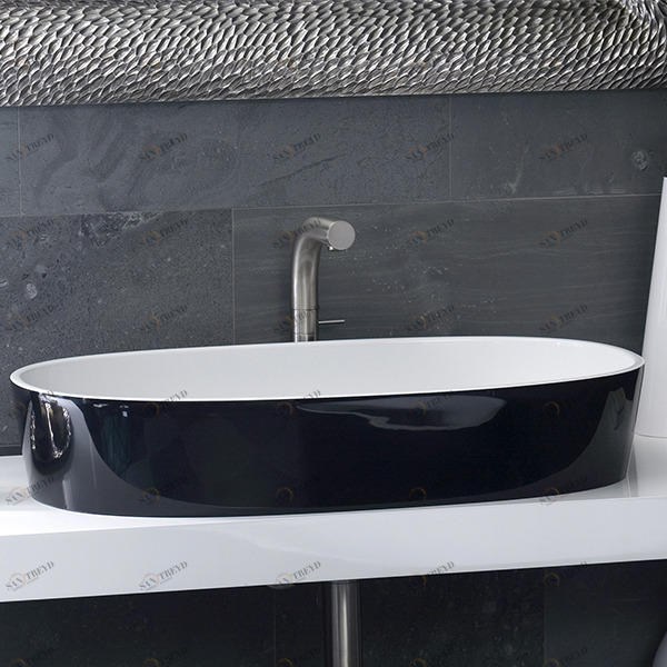 VBIOS80BK Накладная раковина на столешницу  овальная Victoria + Albert 