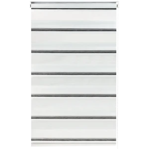 Штора рулонная день-ночь Лечче 55x160 см серо-молочная