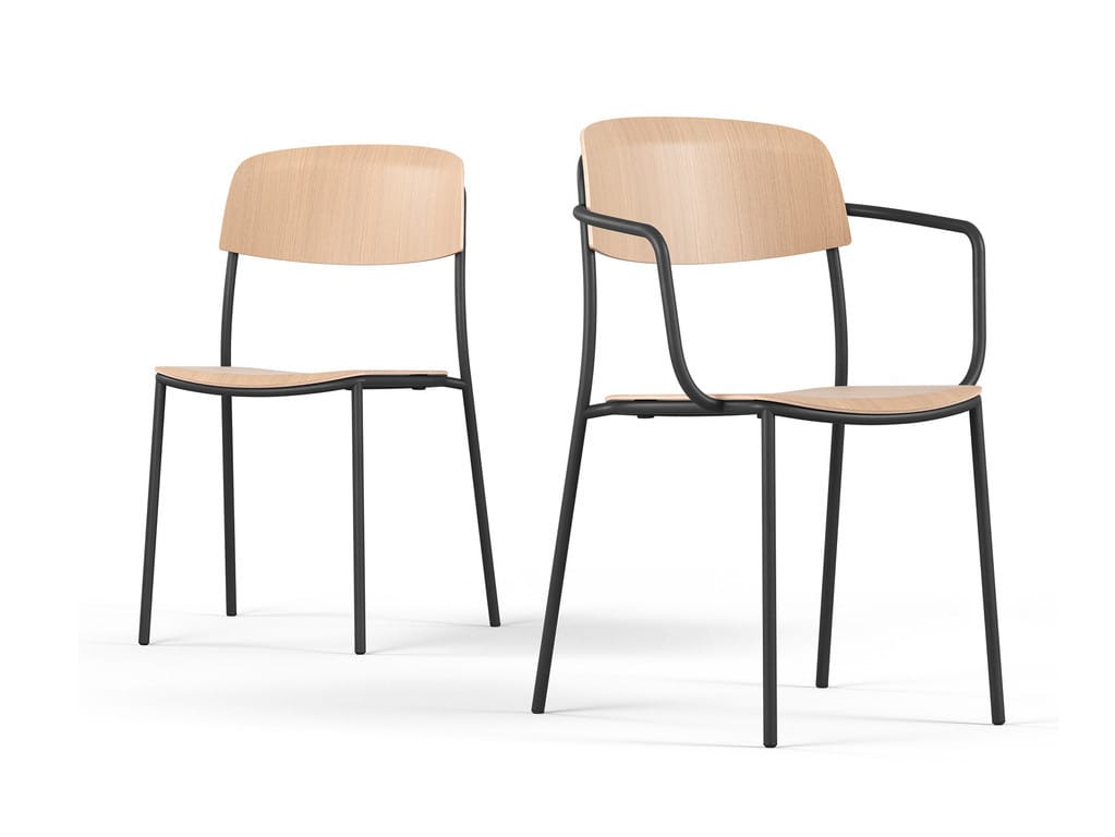 Стальной стул с подлокотниками Brunner nate s ARCH-00134050 - Вид №1