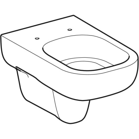 500.211.01.1 Подвесной унитаз настенный Белый Geberit  Германия  - Вид №1