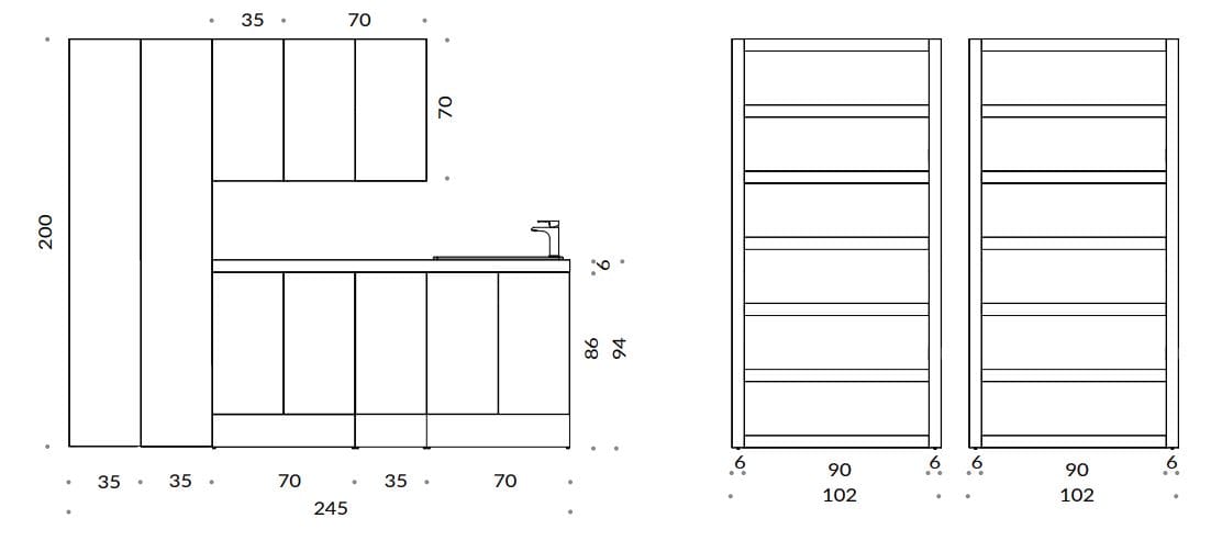 Шкаф для стиральной машины Gruppo Geromin магазин ARCH-00057661 - Вид №3