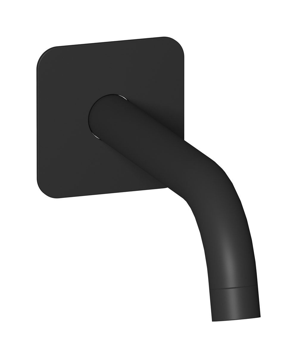 Настенный длинный излив WE ARE IB mt322np_22 Matt Black MilanoTorino 