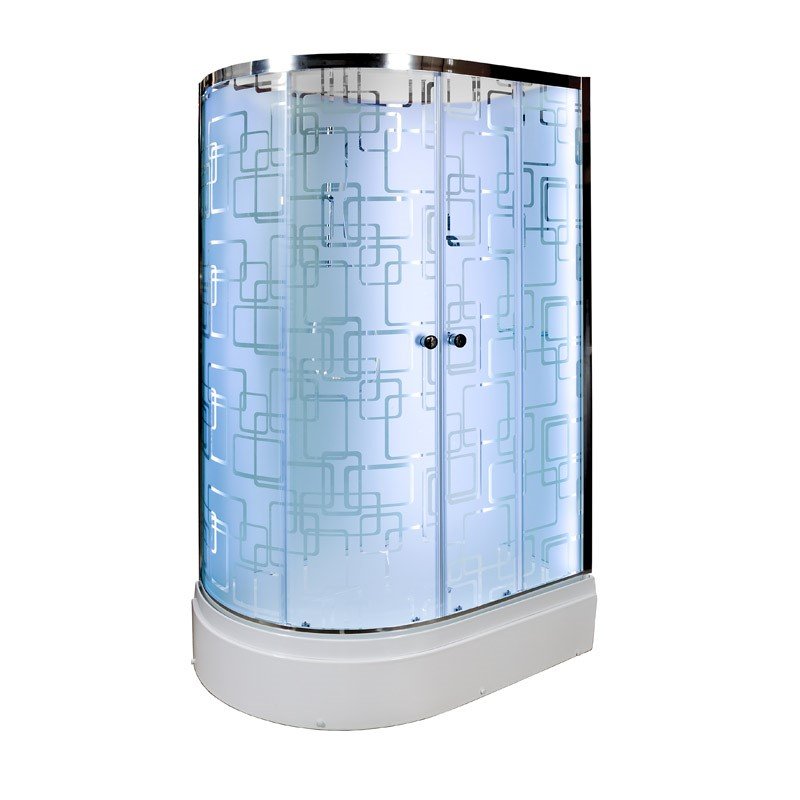 L 920 R N без крыши Душевая кабина DETO Серия L ЕМ2712 R N LED