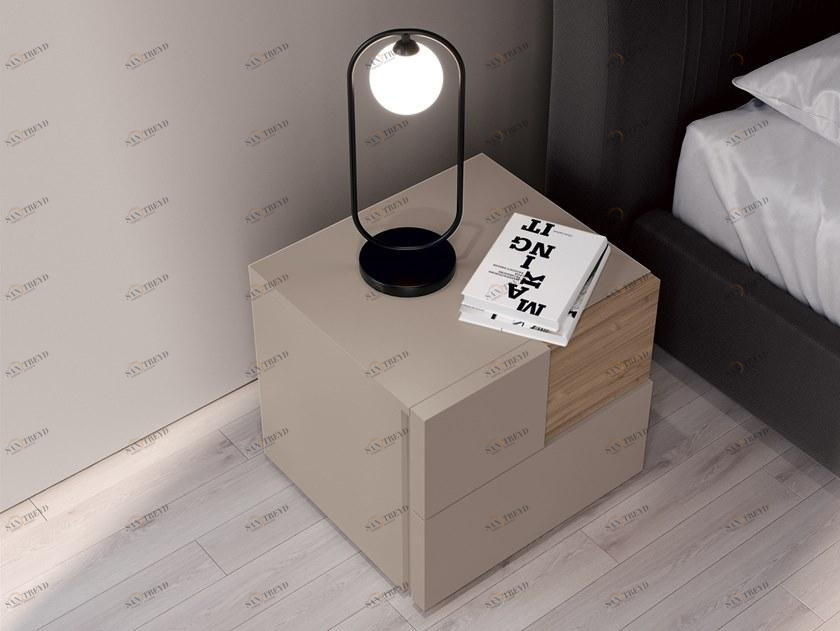 Febal Casa Лаковая прикроватная тумба с ящиками Jean sun-id-1493924