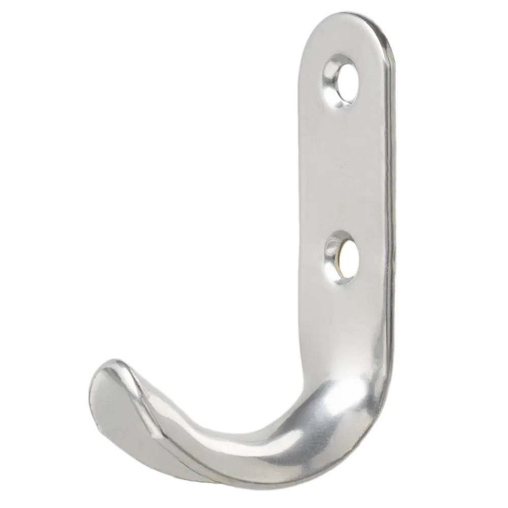 89344631 Вешалка настенная №7 1 крючок цвет хром глянцевый STLM-1004236 VILPLAST 