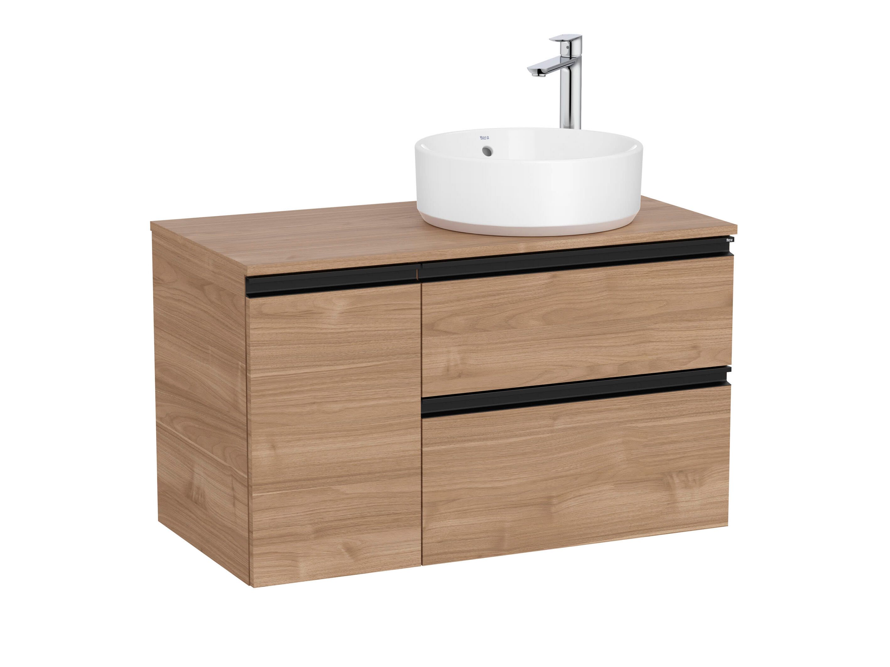 Один деревянный умывальник с ящиками и дверцами Roca The Gap ARCH-00008933