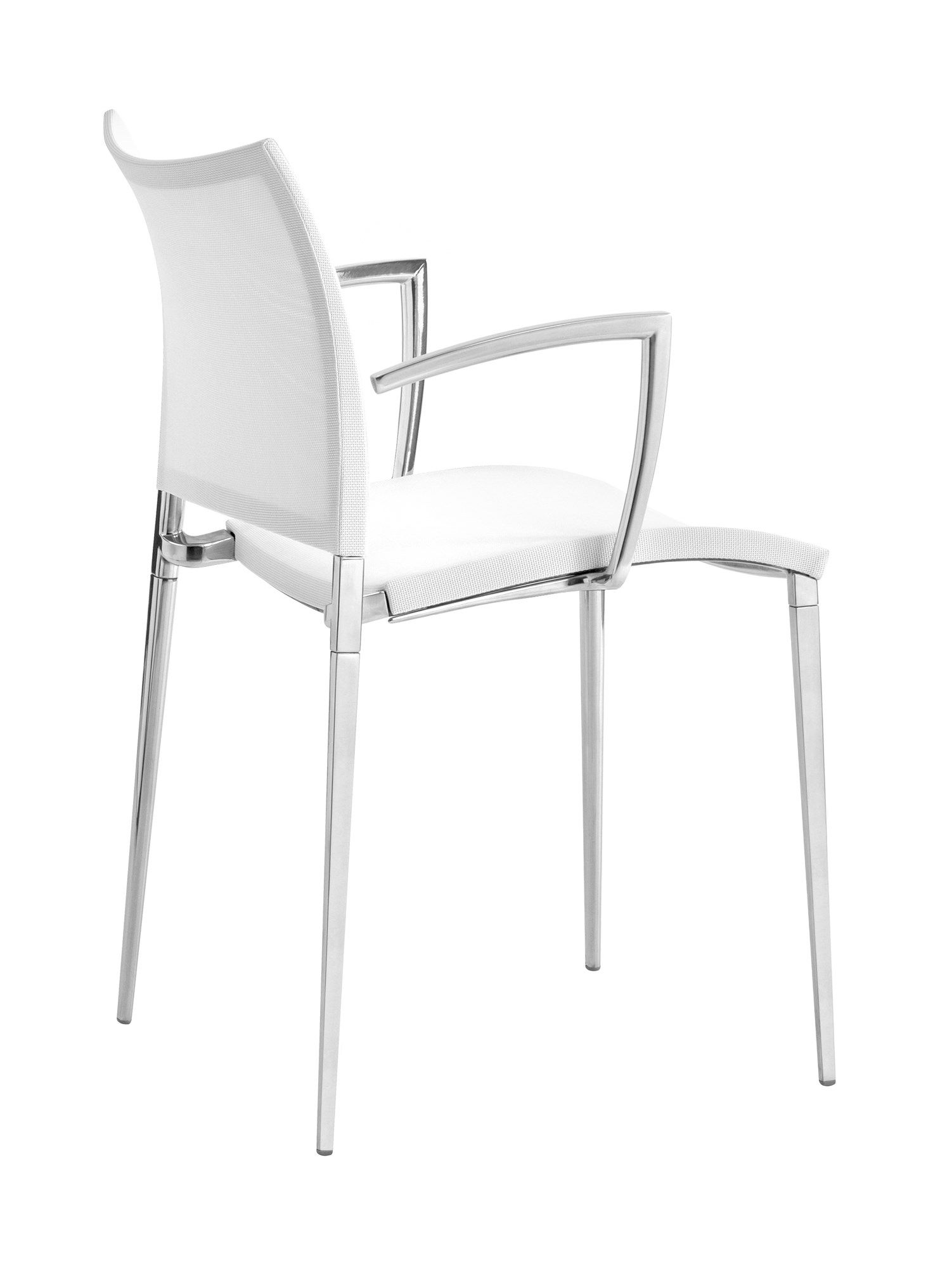 Штабелируемый стул из полиэфирного волокна с подлокотниками Desalto песок ARCH-00123097 - Вид №1