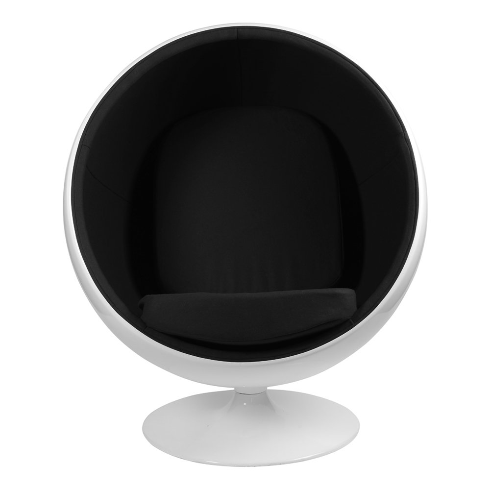 Кресло Eero Aarnio Style Ball Chair черное SOHO DESIGN ДИЗАЙНЕРСКИЕ, EERO BALL 131528 Черный  - Вид №3