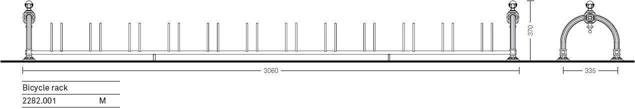 Neri Крепление для велосипедов из чугуна Layia 2282  - Вид №3