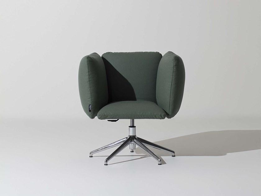 Manerba Вращающееся бархатное кресло с подлокотниками Undecided St140g01 - Вид №1