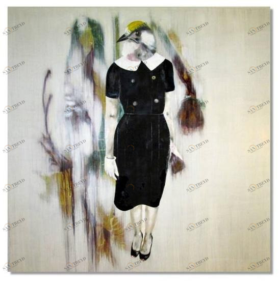 ICI ET LÀ Смешанная техника на холсте K. fabrizzi Kf15