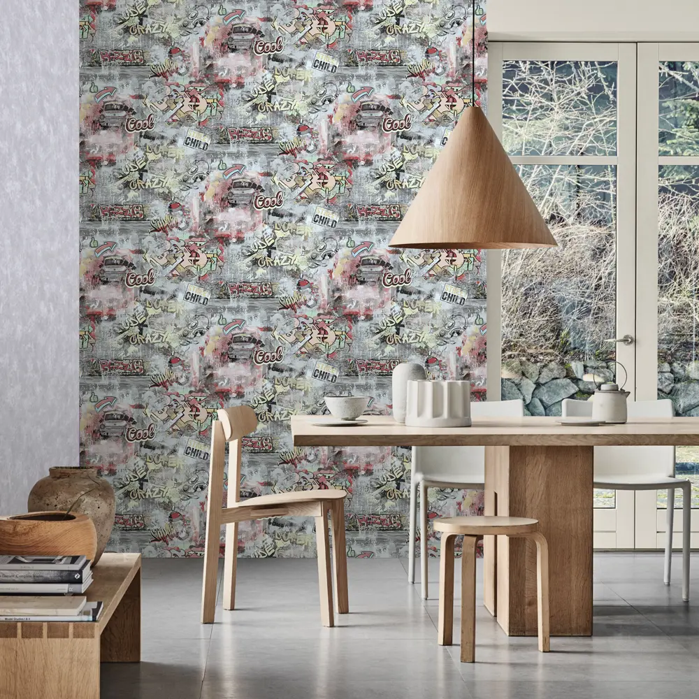 Обои флизелиновые Euro Decor Street Art серые 1.06 м 7097-22 83396645 STLM-2017623 - Вид №4