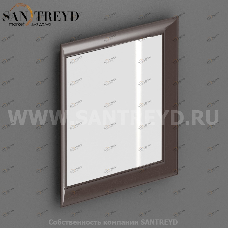 PS101CL Зеркало 100 см цвет Какао с молоком Globo Paestum Италия Ceramica Globo