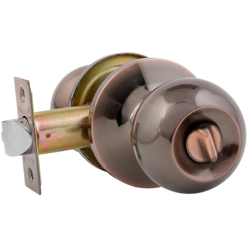 AVERS Шаровая ручка-кноб с фиксатором в цвете медь для межкомнатных дверей 82001628 STLM-0016919