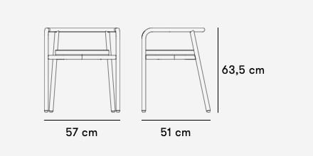 Стальной садовый стул с подлокотниками Nola Industrier CORTADO ARCH-00107593 - Вид №4