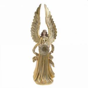 Статуэтка декоративная 60 см золотая "Ангел" TO4ROOMS АНГЕЛЫ 00-3893674 Золото