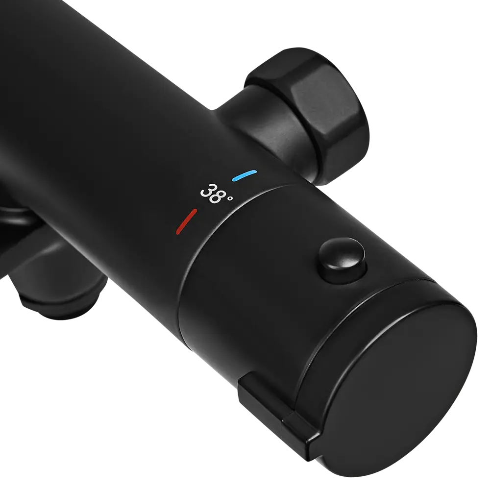 Смеситель термостатический KONSENSA Нарни YH5418-1PC с изливом цвет черный матовый STLM-2116430 - Вид №2