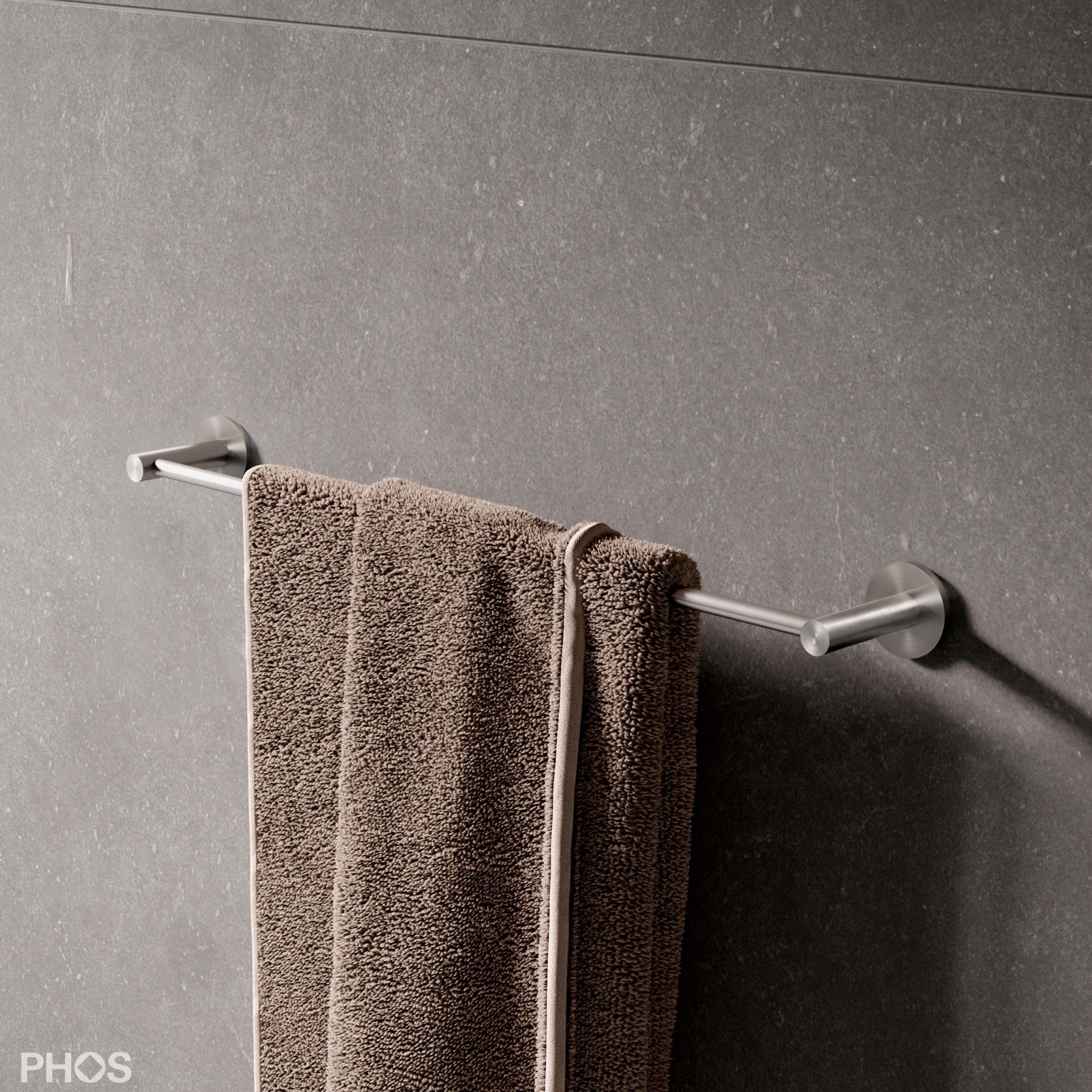 HS20-80E400-K55 Клейкая вешалка для полотенец из серии e, ширина 40 см. PHOS 