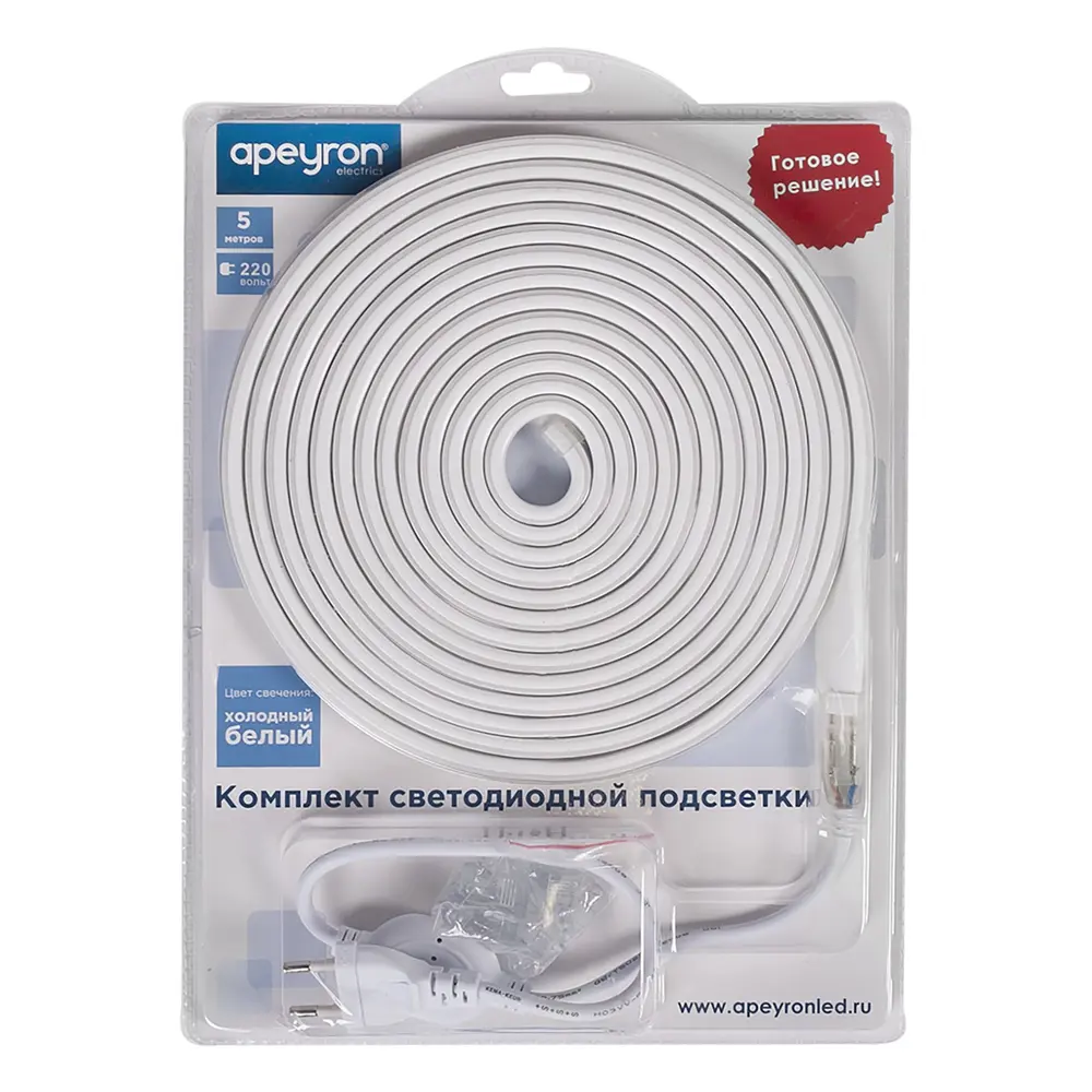 APEYRON Светодиодная лента 5 метров холодный белый с защитой IP65 17677421 STLM-0008482 - Вид №11