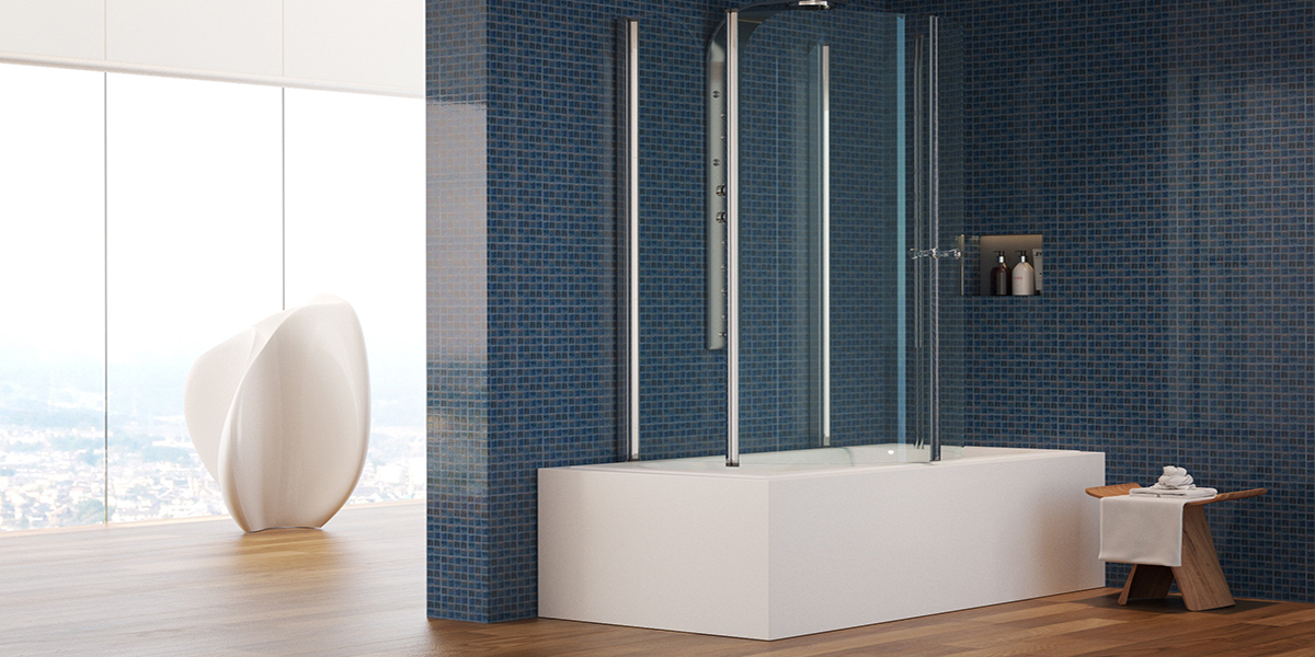 100V Душевое ограждения на борт вынны CSA Box Doccia Италия Aurora - Вид №1