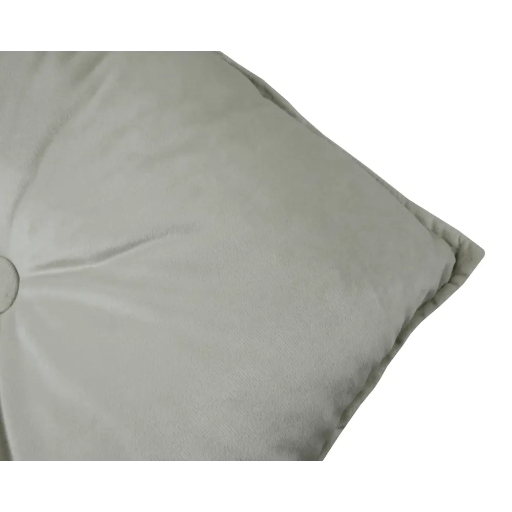 Подушка с пуговицей Бархат 43x43 см цвет серый 89112394 STLM-2091906 LINEN WAY  - Вид №2